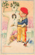 Illustrateur Illustration MAUZAN N° 860 Enfants Garcon Fille Bonhomme De Neige - Mauzan, L.A.