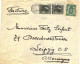 (01) Belgique  2 X N° 402 + 425 Sur Enveloppe écrite De Bruxelles Vers Leipzig Allemagne - 1934-1935 Leopold III.