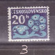 Tschechoslowakei Portomarke Michel Nr. 93 Gestempelt (1,2,3,4,5) - Postage Due
