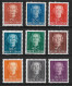 1950-1952 NNG Koningin Juliana Complete Ongestempelde Serie NVPH 10 / 18 - Nuova Guinea Olandese