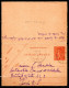 ENT16-02 : CL 50C Rouge Semeuse Lignée Daté 022 - Dept 16 (Charente) ABZAC 1931 Cachet Type B4 - Cartes-lettres