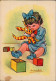Ansichtskarte  Kinder Künstlerkarte Mädchen Beim Spielen 1952 - Contemporain (à Partir De 1950)