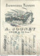 GP / MARSEILLE SAVONNERIE MENPENTI 1908 A.JOUNET Old Invoice Facture LETTRE Ancienne  SAVON - Drogisterij & Parfum