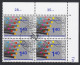 .U.I.T. TIMBRES OBLITERES 1er/J.13.9.1988. BLOC DE 4. AVEC GOMME . C/S.B.K. Nr:14. Y&TELLIER Nr:466. MICHEL Nr:14. - Dienstmarken