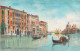 26716 " VENEZIA-CANAL GRANDE E CHIESA DELLA SALUTE-ILLUSTRAZIONE DI CARLO MENEGAZZI " -VERA FOTO-CART. POST. NON SPED. - Venezia