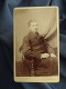 Photo CDV Bolko Schmiechen à Sunderland  Jeune Homme Blond Assis  CA 1880 - L430 - Ancianas (antes De 1900)