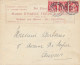 BELGIQUE - 3 TIMBRES SUR ENVELOPPE MAISON D HAENE HORTICULTURE AVEC CAD KORTRIJK DU 25 SEPTEMBRE 1933 POUR ANVERS - Lettres & Documents