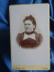 Photo CDV Zaleski à St Ouen  Portrait Femme Corpulente  Broche En Forme D'étoile CA 1890 - L431 - Old (before 1900)