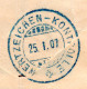 Schweiz 1907/10, 4 Original Post-Versandumschläge F. Marken Zu 2, 5, 10 U. 25 C. - Briefe U. Dokumente