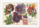 CARTE GAUFREE FLEURS DOUCE PENSEE - Fleurs