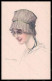 Artist Signed Bompard Fashion Glamour Lady Mode Serie 914-6 Postcard VK6414 - Sonstige & Ohne Zuordnung