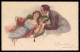Artist Signed Bompard Romantic Couple Lady Serie 947-6 Postcard VK6412 - Sonstige & Ohne Zuordnung
