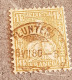 HELVETIA -SWITZERLAND   1881 - FIBER PAPER VAL 1 F USED - Oblitérés