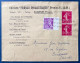 FRANCE 16 Juil 1940 Poste Provisoire De PROVINS Lettre Mercure N°410 & 278B Obl Griffe "PROVINS (S Et M)/ Zone Occupée.. - 1906-38 Säerin, Untergrund Glatt