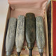 Delcampe - Vintage USSR Chisels For Wood Carving Set Of 4 Soviet Woodworking Tool #5543 - Antiek Gereedschap