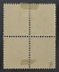 1908, LUXEMBURG DIENST 91 Viererblock * Aufdruck Officiel, Fotoattest 320,-€ - Oficiales