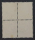 1936, SCHWEIZ 301 IIz Viererblock (SBK 205Az), Zentrischer Stempel, 250,-SFr - Usados