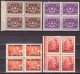 Yugoslavia 1949 - Definitive With Overprint, Mi 581-582,588,589 - MNH**VF - Unused Stamps