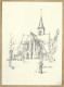 NL.- BREUKELEN. PIETERSKERK VANAF DE KERKBRINK. TEKENING VAN BERT KUIPERS. ONGELOPEN - Eglises Et Cathédrales