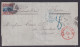 US Scott 118 Tied By Cork Cancel On Folded Cover To France, W/ PF Cert - Postal History