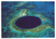 BELIZE, GREAT BLUE HOLE, GIANT MARINE SINKHOLE, GERMANY POSTCARD - Belize