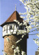 MICHELSTADT, HESSE, PRISON TOWER, ARCHITECTURE, GERMANY POSTCARD - Michelstadt