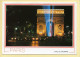 PARIS La Nuit : Les Champs-Elysées Et L'Arc De Triomphe Illuminé (voir Scan Recto/verso) - Parigi By Night