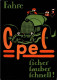 H1354 - TOP Opel Auto Car Werbekarte Werbung Plakat - Gavel Verlag - Publicité