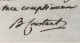 Benjamin CONSTANT – Lettre Autographe Signée – Dernières Lettres Avant De Mourir - Ecrivains