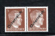 1945 , 3 Pfg. Aufdruck , Paar, ,linke Marke Pl.Fehler Am "r" Mit Normal-Marke, Postfrisch , ANK 255,. #126 - Nuevos