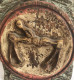 Panneau En Bois Sculpté Polychrome Présentant Une Balance, Symbole De L'équité (Archange Caliel), Renaissance, 1750-1800 - Altri & Non Classificati