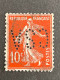 FRANCE C N° 138 Semeuse CSA 364 Indice 5 Perforé Perforés Perfins Perfin ! - Other & Unclassified