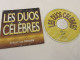 CD MUSIQUE Les DUOS CELEBRES HALLIDAY CARMEL SOMERVILLE Diana ROSS Marvin GAYE  - Compilaciones