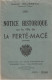 Notice Historique Sur La Ville De LA FERTE MACE (Orne) Par X. ROUSSEAU. - Normandie