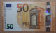 (B16) - Billet 50€ 2017 - Christine Lagarde – U033A1 - Numéro Court 555555 - 50 Euro