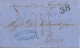 1864 CUBA , CORREO MARÍTIMO BRITÁNICO A PARÍS  , SHIP MAIL , TRÁNSITOS , LLEGADA  , AMBULANTE - Préphilatélie
