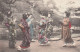 Japanese Women Kimono Play Game With Blindfold C1900s/10s Vintage Postcard - Andere & Zonder Classificatie