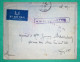 FRANCHISE MILITAIRE FM LETTRE PAR AVION POSTE NAVALE SLOM LYON RHONE 1945 WW2 COVER FRANCE - Poste Aérienne Militaire