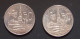 2 X 50 Fr 1958 VL + FR EXPO (zilveren Munten) Silver - 50 Frank