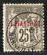 REF 090 > LEVANT < Yv N° 4a Ø Carmin Foncé < Oblitéré Dos Visible - Used Ø - Usados