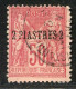 REF 090 > LEVANT < Yv N° 5 Ø Rose Foncé < Oblitéré Dos Visible - Used Ø - Usados