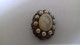 B17 /  BROCHE PERLE METAL ANCIENNE - Broschen