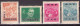 Yugoslavia 1950 - Definitive With Overprint, Mi 601-604 - MNH**VF - Ungebraucht