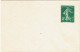 PP15 - FRANCE 2 ENVELOPPES TYPE SEMEUSE CAMEE 5c VERT (D417) ET VERT FONCE (D021) - Enveloppes Types Et TSC (avant 1995)