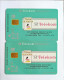 2 Pcs Germany Telekom Telefonkarte Chip Phone Card  Mint Consecutive Number Scratch - Lots - Collections