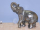 - SUPPORT CADRE PHOTO ART DECO ELEPHANT REGULE Argenté Sur MARBRE    E - Art Nouveau / Art Déco