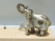 Delcampe - - SUPPORT CADRE PHOTO ART DECO ELEPHANT REGULE Argenté Sur MARBRE    E - Art Nouveau / Art Deco