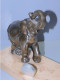Delcampe - - SUPPORT CADRE PHOTO ART DECO ELEPHANT REGULE Argenté Sur MARBRE    E - Art Nouveau / Art Deco