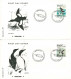 Greenland 1989; Birds.  Set Of 4 On FDC (Foghs Covers). - FDC