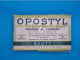 Boîte En Carton Ancienne - Ampoules Opostyl - Laboratoire Bouty à Paris (75) - Année 1943 Pharmacie P. Giono Médicament - Boîtes